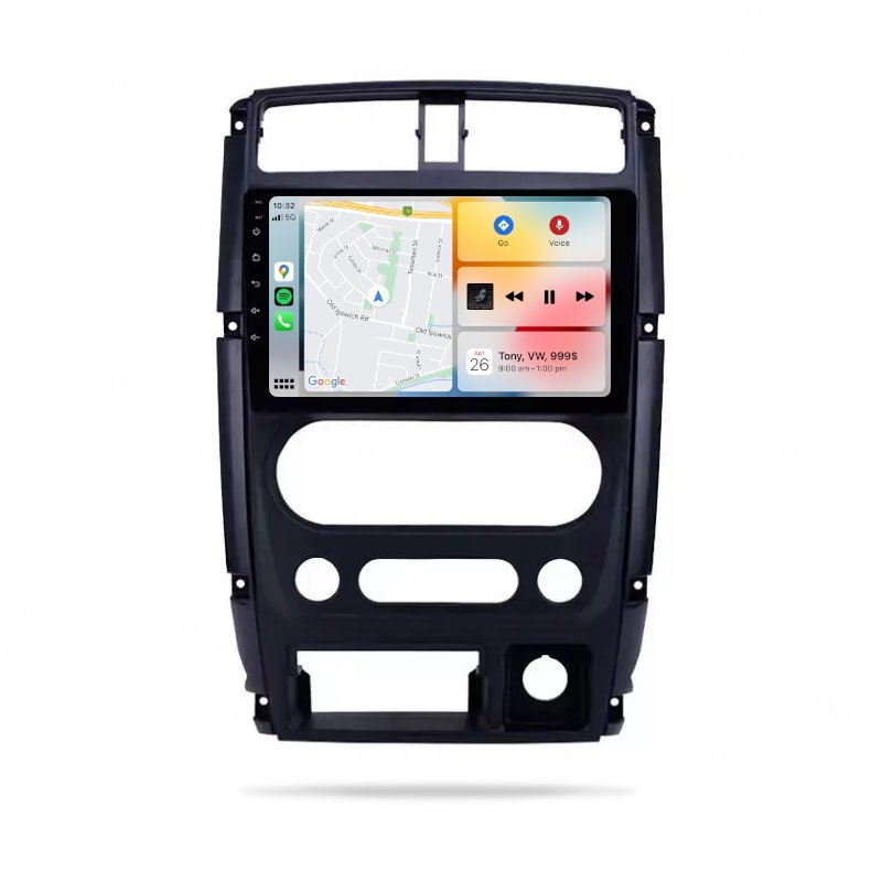 Suzuki Jimny 2005-2018 - Premium Head Unit Upgrade Kit: Radio Infotainment System with Wired & Wireless Apple CarPlay and Android Auto Compatibility - baeumer technologies