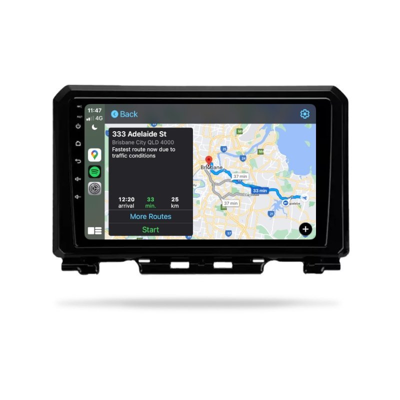 Suzuki Jimny 2018-2022 - Premium Head Unit Upgrade Kit: Radio Infotainment System with Wired & Wireless Apple CarPlay and Android Auto Compatibility - baeumer technologies