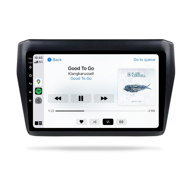 Suzuki Swift 2017-2022 - Premium Head Unit Upgrade Kit: Radio Infotainment System with Wired & Wireless Apple CarPlay and Android Auto Compatibility - baeumer technologies