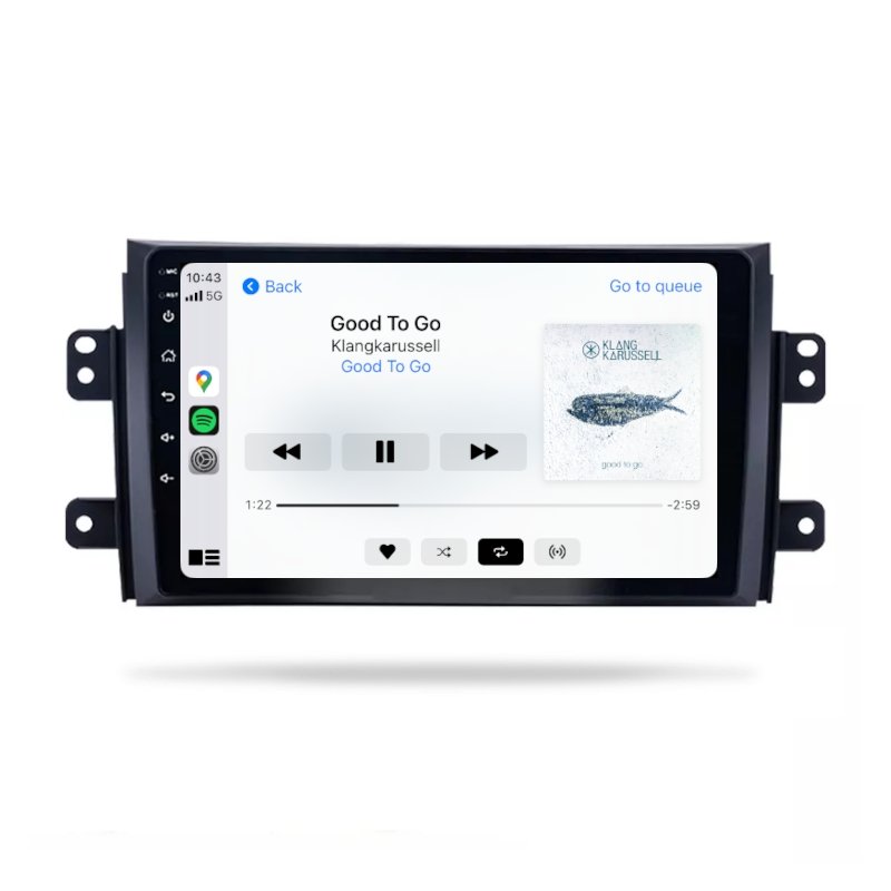 Suzuki SX4 2007-2013 - Premium Head Unit Upgrade Kit: Radio Infotainment System with Wired & Wireless Apple CarPlay and Android Auto Compatibility - baeumer technologies