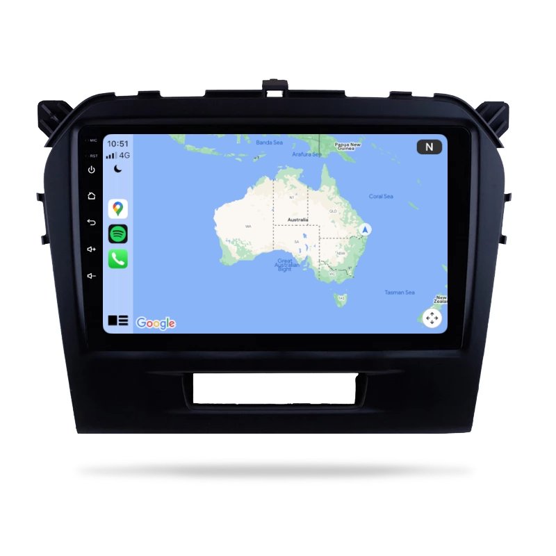 Suzuki Vitara 2015-2022 - Premium Head Unit Upgrade Kit: Radio Infotainment System with Wired & Wireless Apple CarPlay and Android Auto Compatibility - baeumer technologies