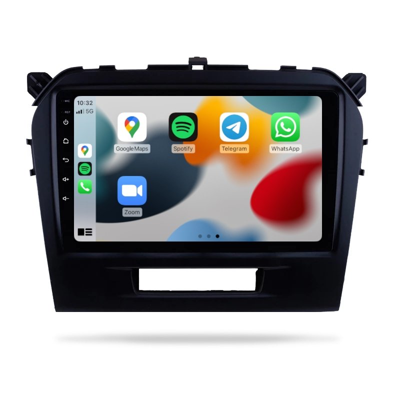 Suzuki Vitara 2015-2022 - Premium Head Unit Upgrade Kit: Radio Infotainment System with Wired & Wireless Apple CarPlay and Android Auto Compatibility - baeumer technologies