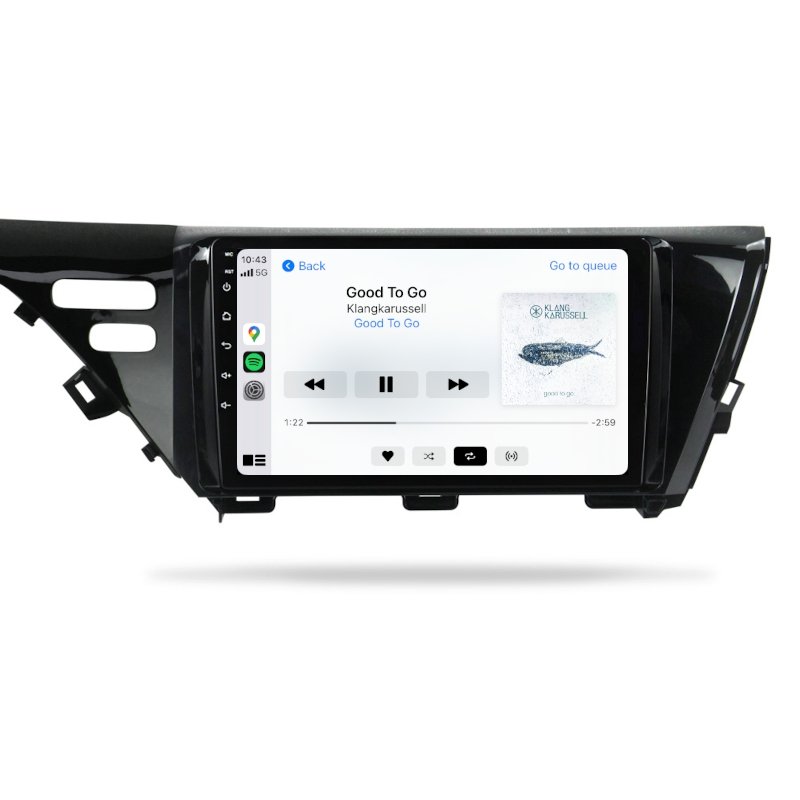 Toyota Camry 2017-2022 - Premium Head Unit Upgrade Kit: Radio Infotainment System with Wired & Wireless Apple CarPlay and Android Auto Compatibility - baeumer technologies