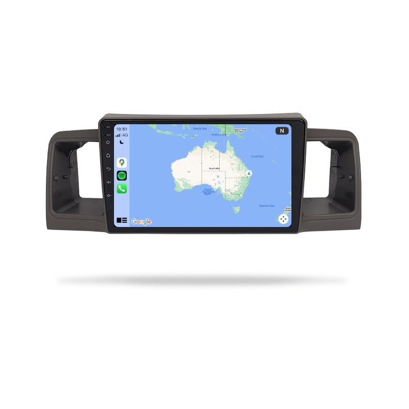Toyota Corolla 2002-2007 - Premium Head Unit Upgrade Kit: Radio Infotainment System with Wired & Wireless Apple CarPlay and Android Auto Compatibility - baeumer technologies