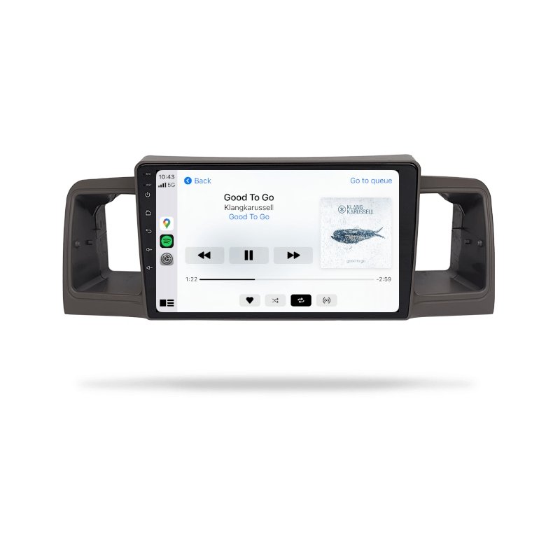 Toyota Corolla 2002-2007 - Premium Head Unit Upgrade Kit: Radio Infotainment System with Wired & Wireless Apple CarPlay and Android Auto Compatibility - baeumer technologies