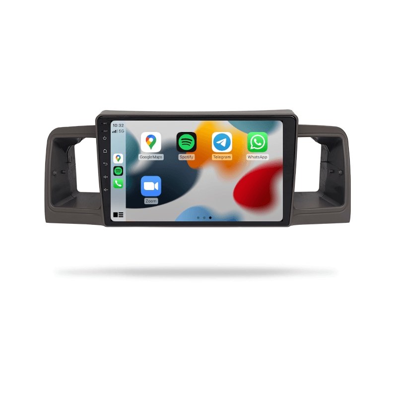 Toyota Corolla 2002-2007 - Premium Head Unit Upgrade Kit: Radio Infotainment System with Wired & Wireless Apple CarPlay and Android Auto Compatibility - baeumer technologies