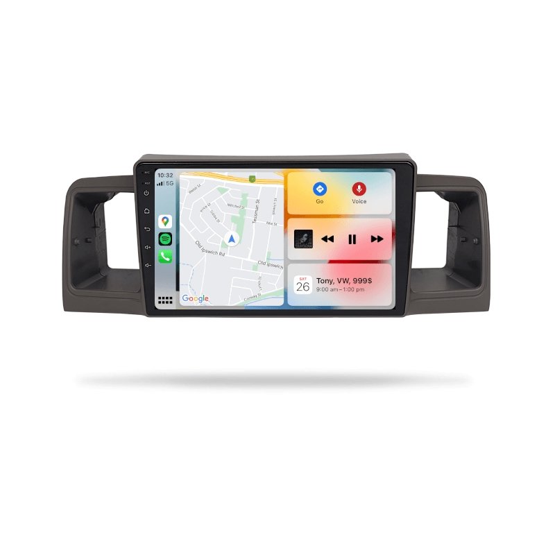 Toyota Corolla 2002-2007 - Premium Head Unit Upgrade Kit: Radio Infotainment System with Wired & Wireless Apple CarPlay and Android Auto Compatibility - baeumer technologies