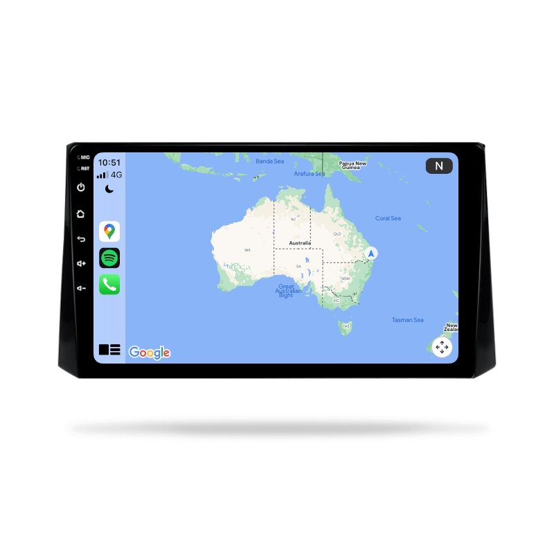 Toyota Corolla 2018-2022 - Premium Head Unit Upgrade Kit: Radio Infotainment System with Wired & Wireless Apple CarPlay and Android Auto Compatibility - baeumer technologies