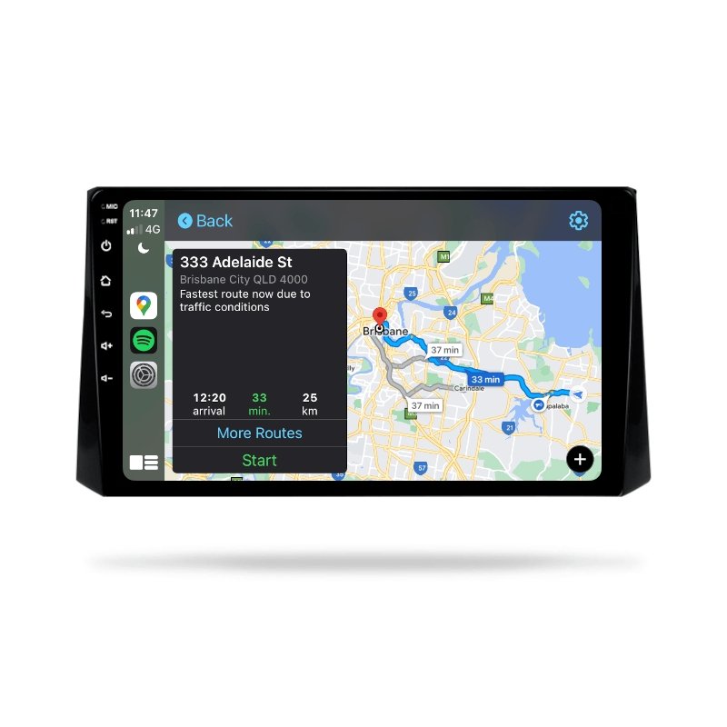 Toyota Corolla 2018-2022 - Premium Head Unit Upgrade Kit: Radio Infotainment System with Wired & Wireless Apple CarPlay and Android Auto Compatibility - baeumer technologies