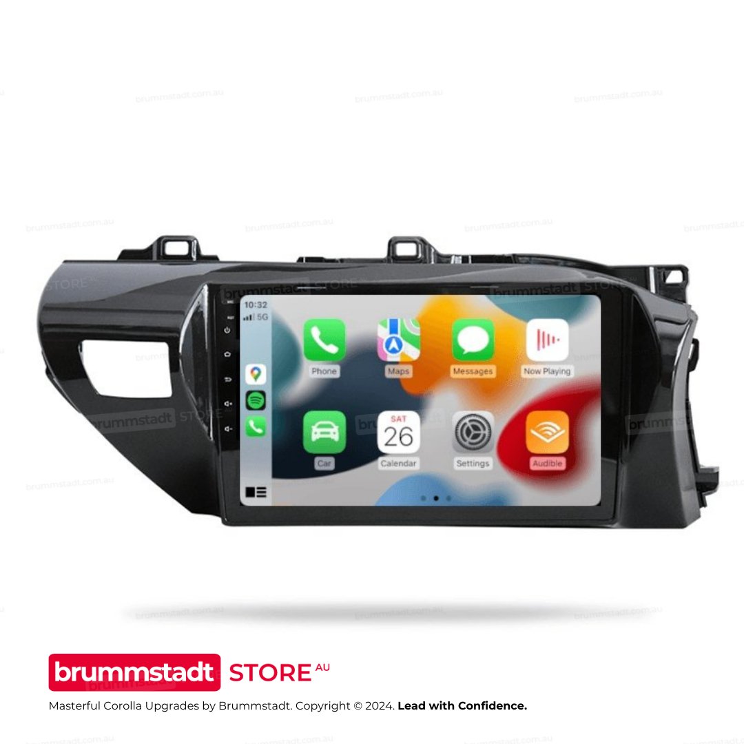 Toyota Corolla Hatch 2012-2015 - Premium Head Unit Upgrade Kit: Radio Infotainment System with Wired & Wireless Apple CarPlay and Android Auto Compatibility - baeumer technologies