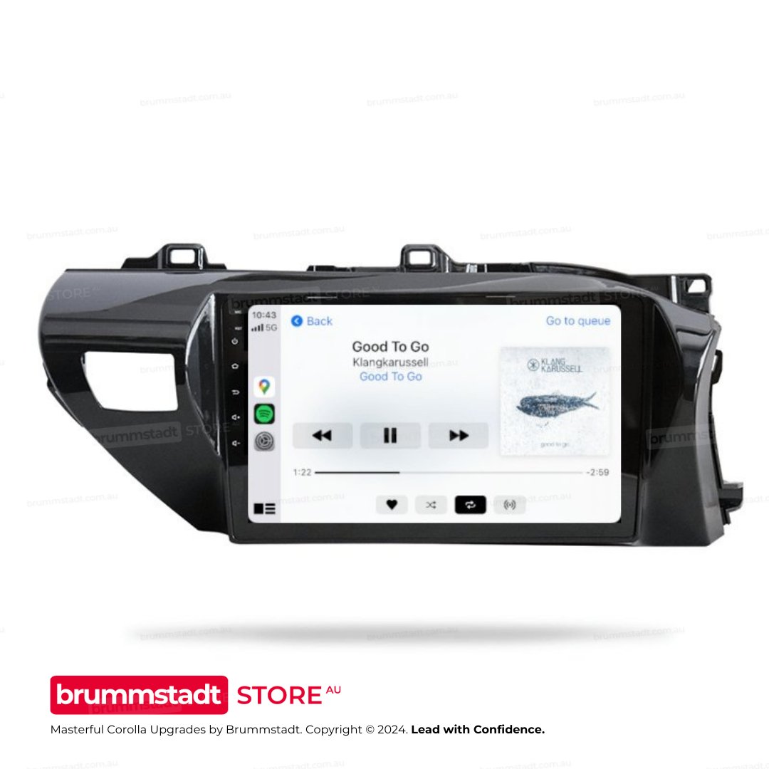 Toyota Corolla Hatch 2012-2015 - Premium Head Unit Upgrade Kit: Radio Infotainment System with Wired & Wireless Apple CarPlay and Android Auto Compatibility - baeumer technologies