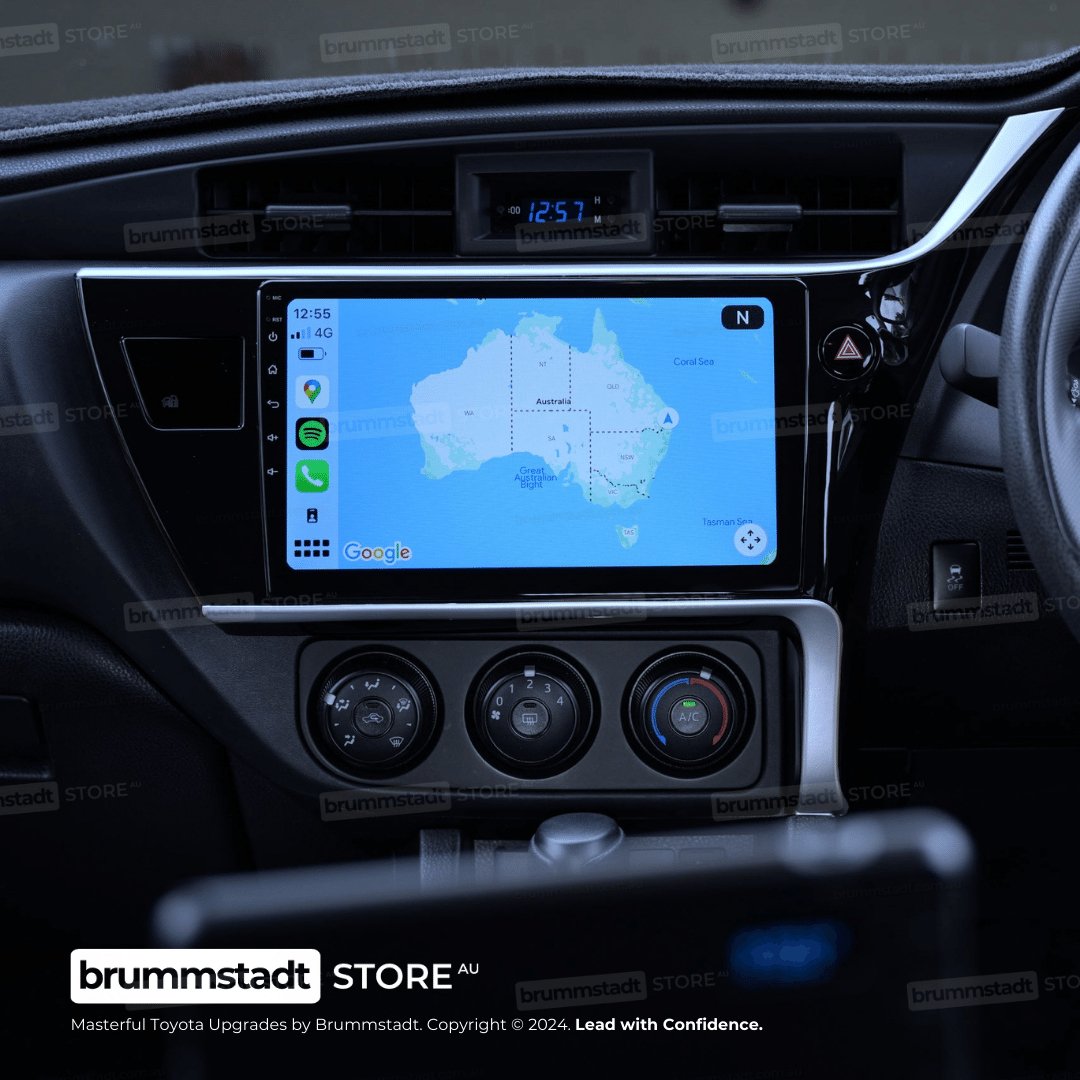Toyota Corolla Hatch 2015-2018 - Premium Head Unit Upgrade Kit: Radio Infotainment System with Wired & Wireless Apple CarPlay and Android Auto Compatibility - baeumer technologies