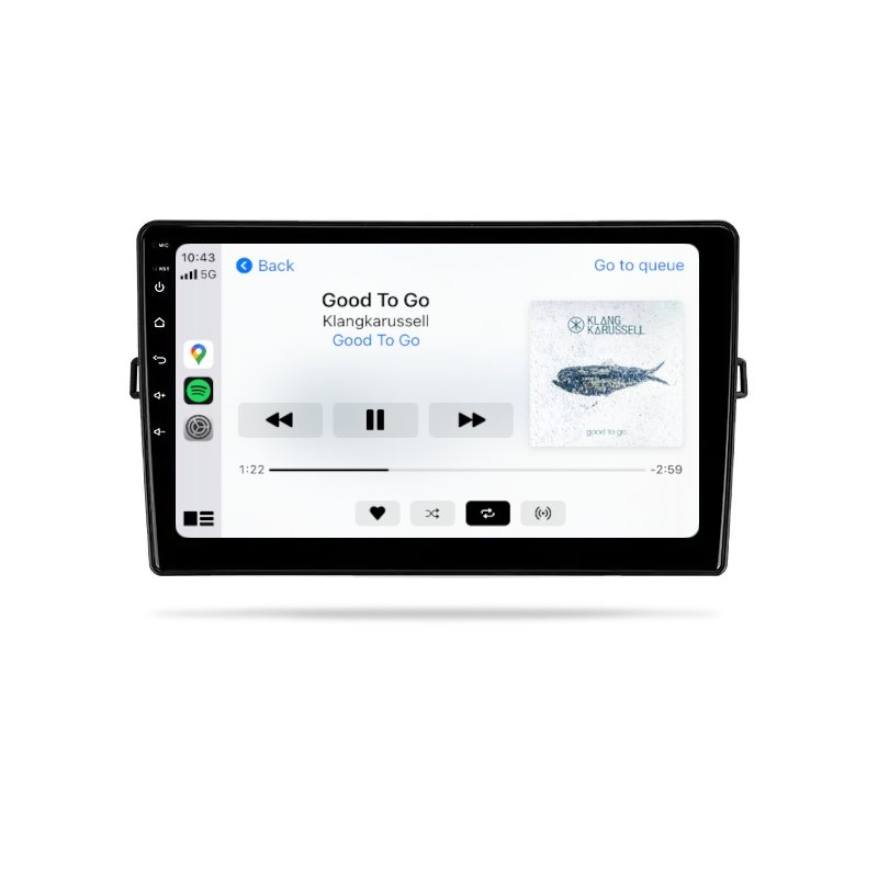 Toyota Corolla Hatchback 2007-2011 (Auris) - Premium Head Unit Upgrade Kit: Radio Infotainment System with Wired & Wireless Apple CarPlay and Android Auto Compatibility - baeumer technologies