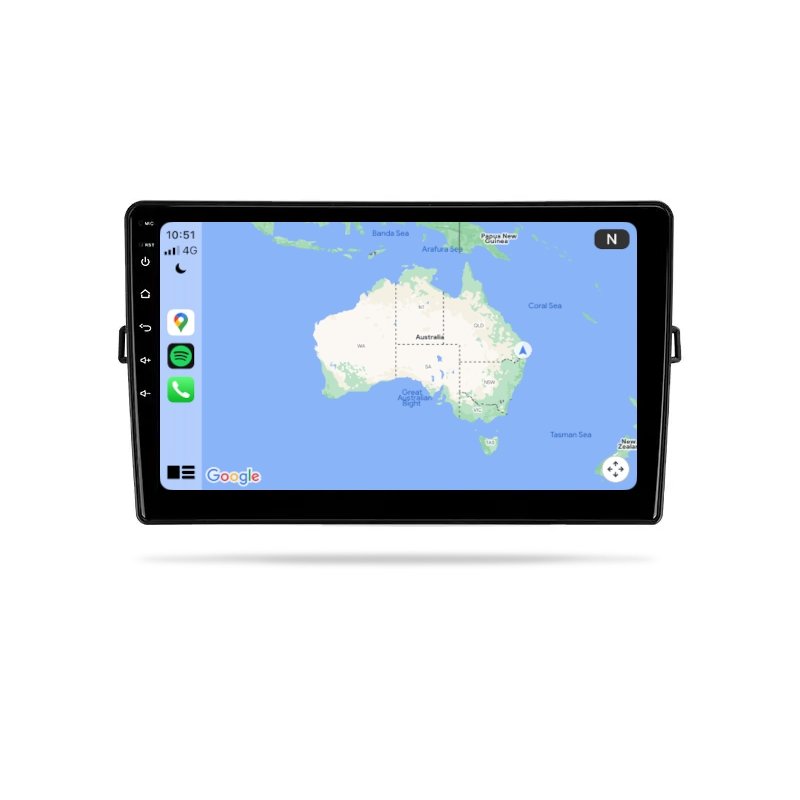 Toyota Corolla Hatchback 2007-2011 (Auris) - Premium Head Unit Upgrade Kit: Radio Infotainment System with Wired & Wireless Apple CarPlay and Android Auto Compatibility - baeumer technologies