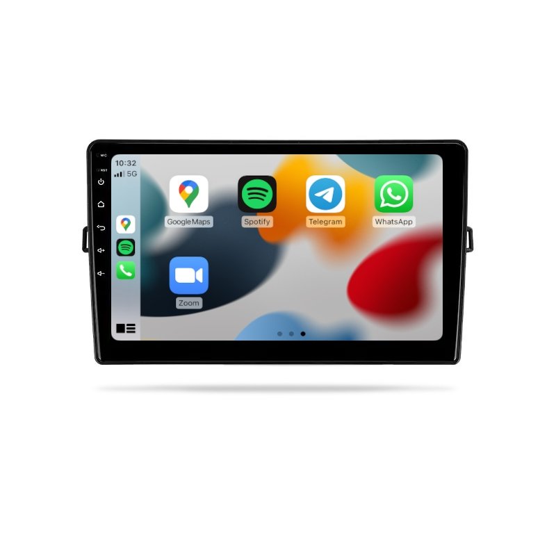 Toyota Corolla Hatchback 2007-2011 (Auris) - Premium Head Unit Upgrade Kit: Radio Infotainment System with Wired & Wireless Apple CarPlay and Android Auto Compatibility - baeumer technologies