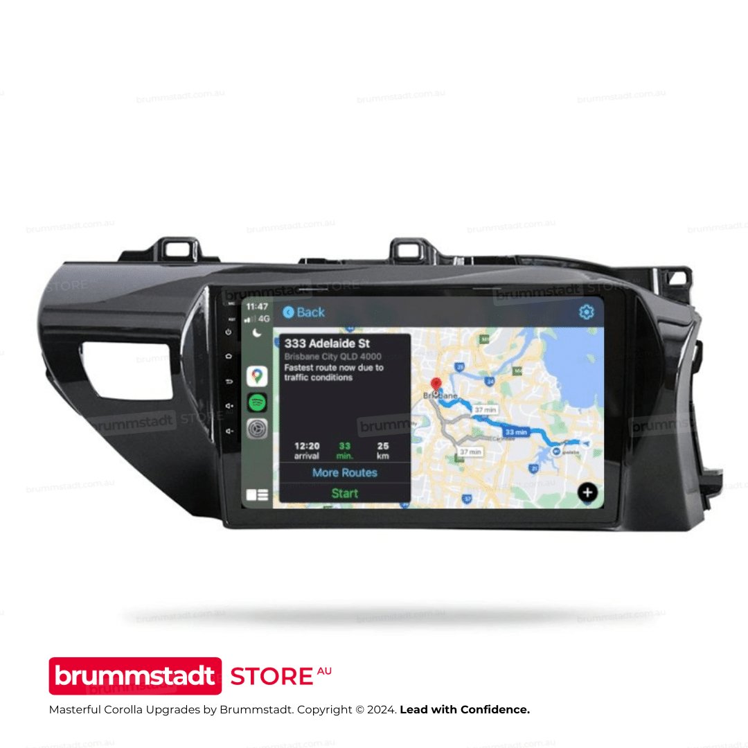 Toyota Corolla Sedan 2013-2016 - Premium Head Unit Upgrade Kit: Radio Infotainment System with Wired & Wireless Apple CarPlay and Android Auto Compatibility - baeumer technologies