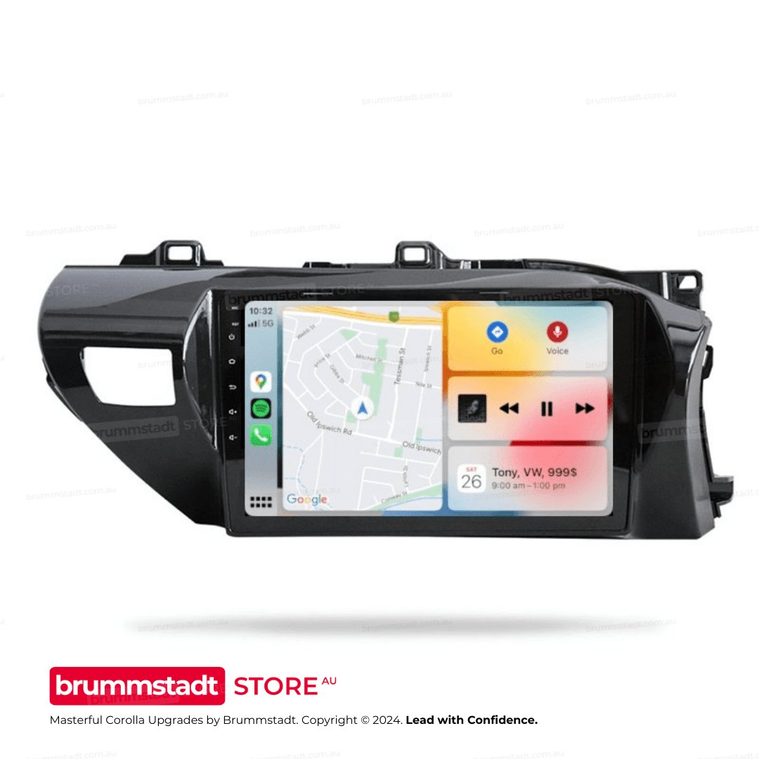 Toyota Corolla Sedan 2013-2016 - Premium Head Unit Upgrade Kit: Radio Infotainment System with Wired & Wireless Apple CarPlay and Android Auto Compatibility - baeumer technologies