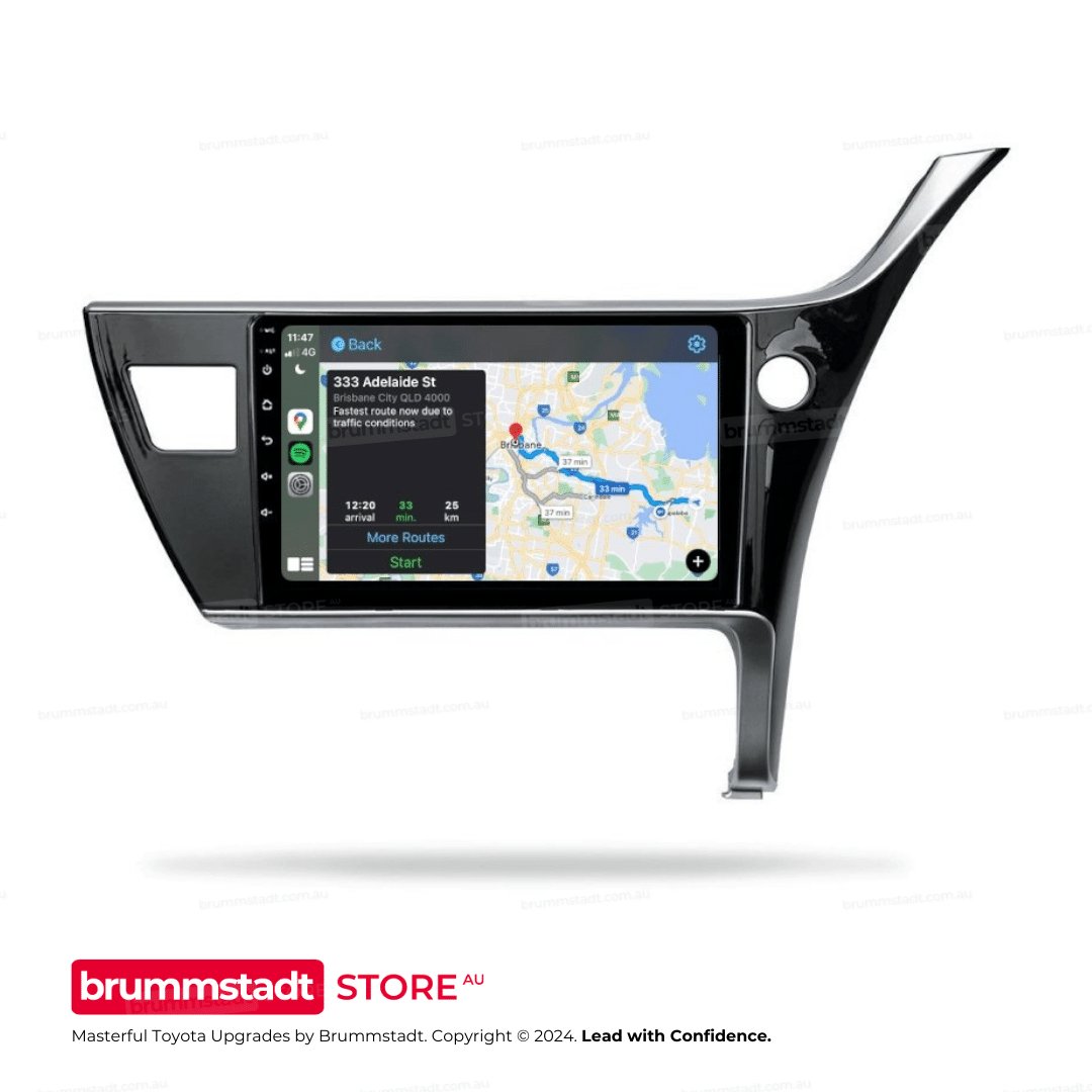 Toyota Corolla Sedan 2017-2019 - Premium Head Unit Upgrade Kit: Radio Infotainment System with Wired & Wireless Apple CarPlay and Android Auto Compatibility - baeumer technologies