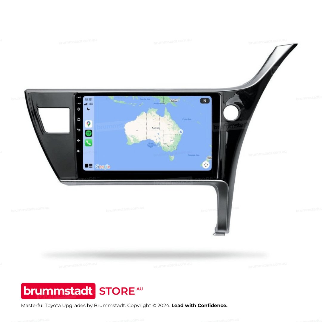 Toyota Corolla Sedan 2017-2019 - Premium Head Unit Upgrade Kit: Radio Infotainment System with Wired & Wireless Apple CarPlay and Android Auto Compatibility - baeumer technologies