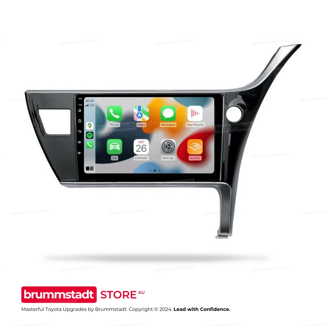 Toyota Corolla Sedan 2017-2019 - Premium Head Unit Upgrade Kit: Radio Infotainment System with Wired & Wireless Apple CarPlay and Android Auto Compatibility - baeumer technologies
