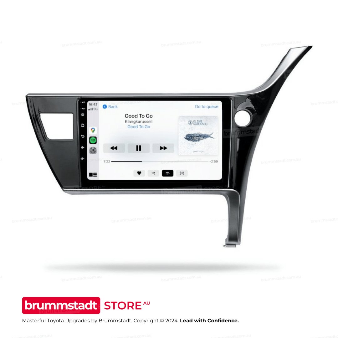 Toyota Corolla Sedan 2017-2019 - Premium Head Unit Upgrade Kit: Radio Infotainment System with Wired & Wireless Apple CarPlay and Android Auto Compatibility - baeumer technologies
