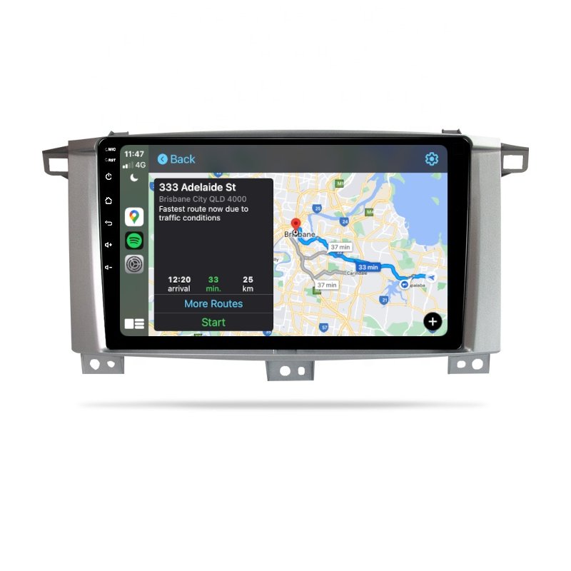 Toyota Land Cruiser 100 Series 1999-2007 - Premium Head Unit Upgrade Kit: Radio Infotainment System with Wired & Wireless Apple CarPlay and Android Auto Compatibility - baeumer technologies