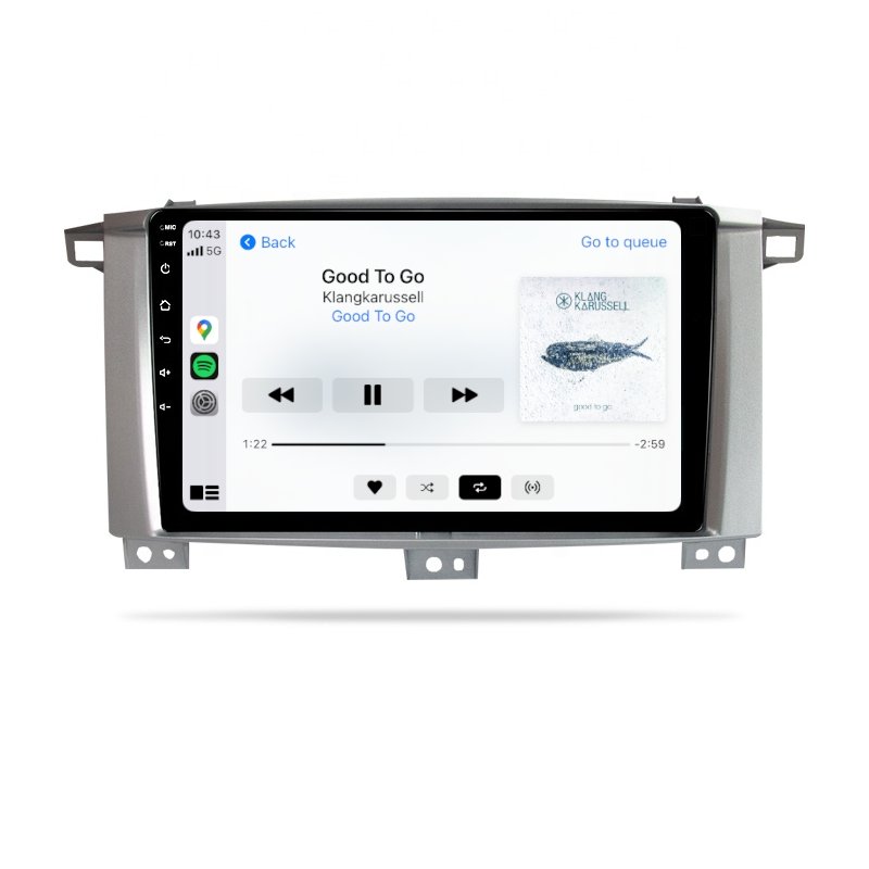 Toyota Land Cruiser 100 Series 1999-2007 - Premium Head Unit Upgrade Kit: Radio Infotainment System with Wired & Wireless Apple CarPlay and Android Auto Compatibility - baeumer technologies