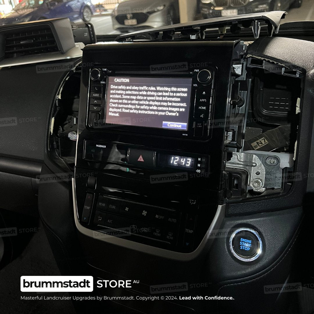 Toyota Land Cruiser 200 Series 2016-2022 - Premium Head Unit Upgrade Kit: Radio Infotainment System with Wired & Wireless Apple CarPlay and Android Auto Compatibility - baeumer technologies