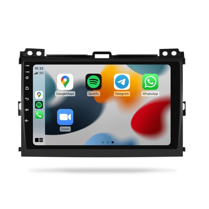 Toyota Prado 2003-2009 120 Series - Premium Head Unit Upgrade Kit: Radio Infotainment System with Wired & Wireless Apple CarPlay and Android Auto Compatibility - baeumer technologies