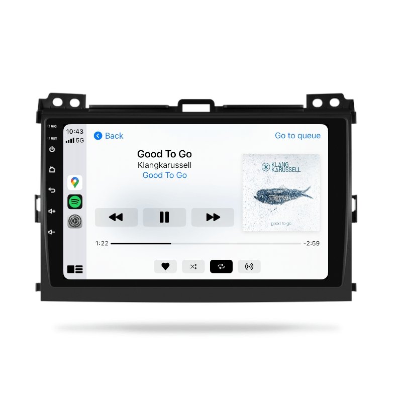 Toyota Prado 2003-2009 120 Series - Premium Head Unit Upgrade Kit: Radio Infotainment System with Wired & Wireless Apple CarPlay and Android Auto Compatibility - baeumer technologies