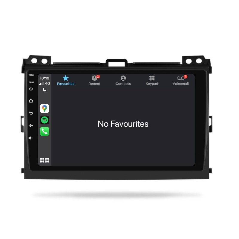 Toyota Prado 2003-2009 120 Series - Premium Head Unit Upgrade Kit: Radio Infotainment System with Wired & Wireless Apple CarPlay and Android Auto Compatibility - baeumer technologies