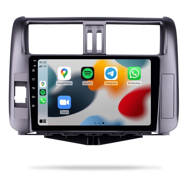 Toyota Prado 2009-2013 150 Series - Premium Head Unit Upgrade Kit: Radio Infotainment System with Wired & Wireless Apple CarPlay and Android Auto Compatibility - baeumer technologies