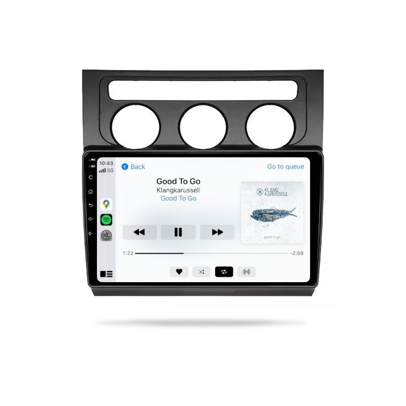 VW Touran 2003-2010 - Premium Head Unit Upgrade Kit: Radio Infotainment System with Wired & Wireless Apple CarPlay and Android Auto Compatibility - baeumer technologies