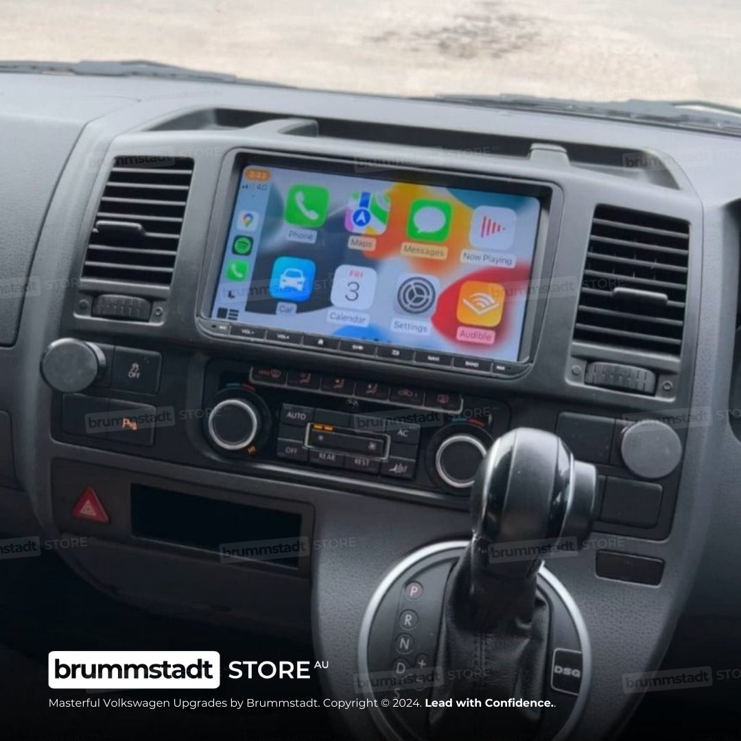 VW Volkswagen - Premium Head Unit Upgrade Kit: Radio Infotainment System with Wired & Wireless Apple CarPlay and Android Auto Compatibility - baeumer technologies
